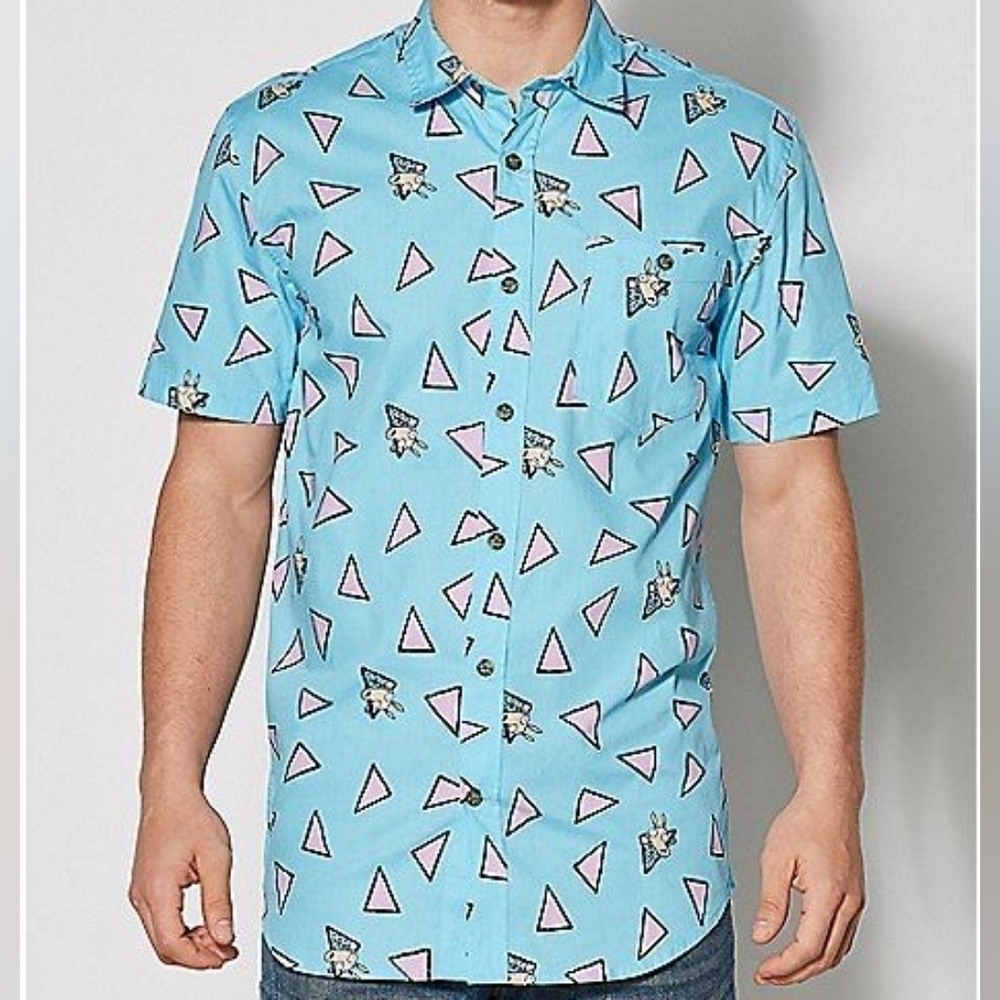 Rocko's Modern Life Men's Button Up Dress Shirt